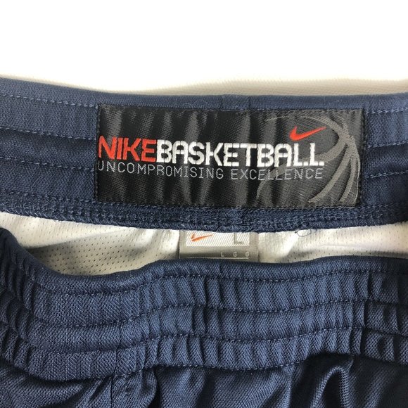 nike‎ basketball shorts Sz L Blue White - Picture 3 of 5